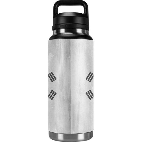 South Korean Flag Distressed YETI Rambler 36oz Bottle Skin